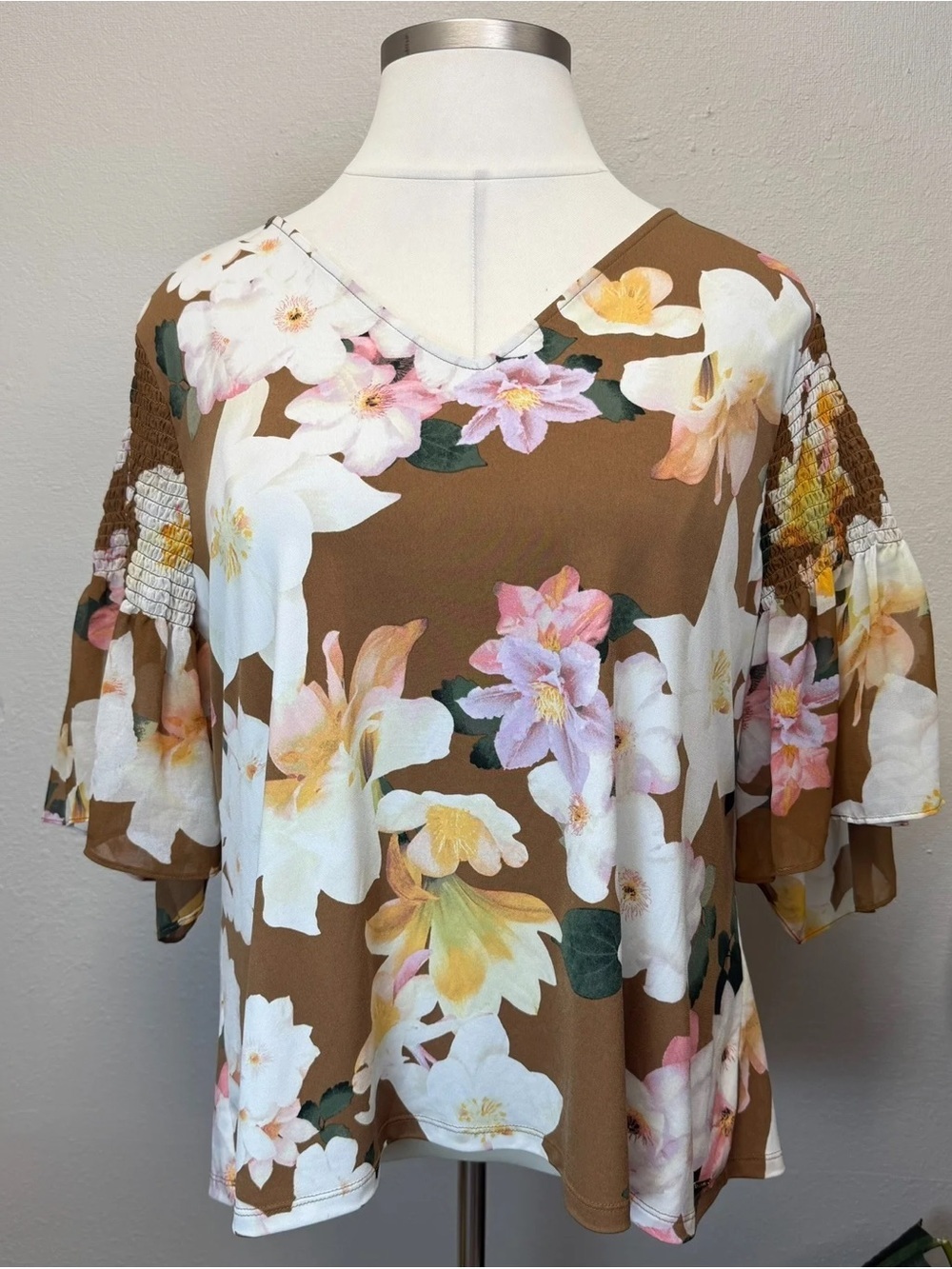 Calvin Klein Floral Blouse size 3X